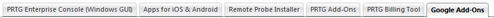 Downloads / Add-Ons Tabs