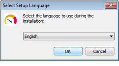 Setup Language Selection